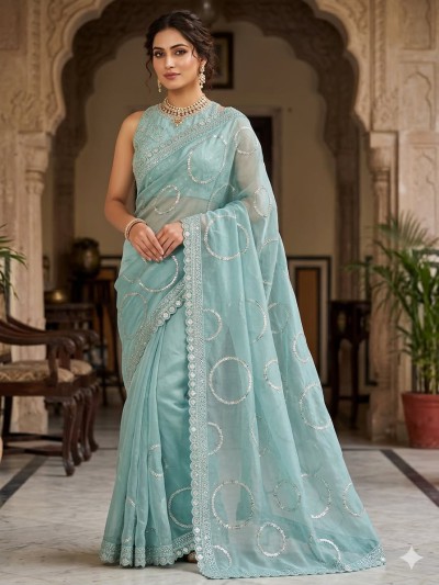 Mosline Party Saree